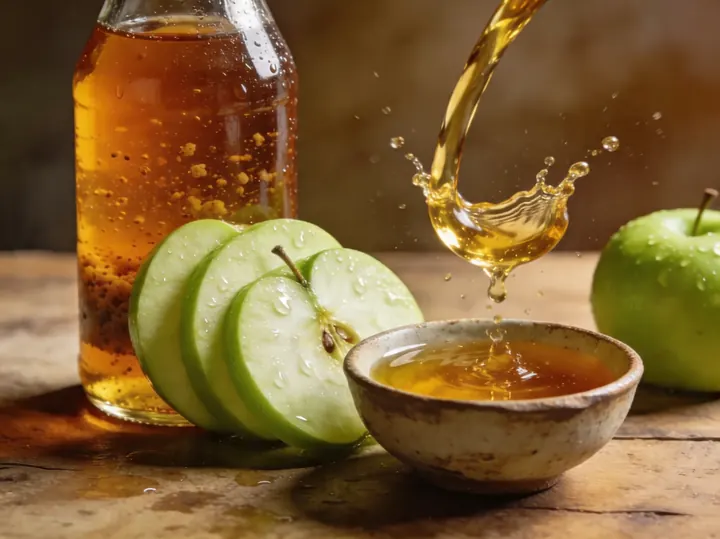Apples and cider vinegar, the bulk of the 525 mg blend